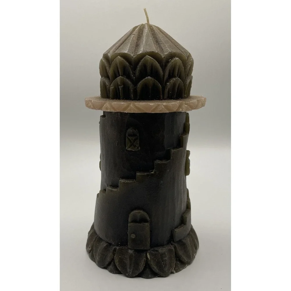 10 inch‎ Castle Protection Candle Religious Wiccan And Paganism Hand Carved